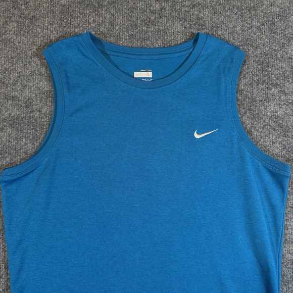 Nike Fit Dry Womens Small Blue Tank Top Athletic - Picture 3 of 8